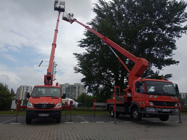 wynajem podnośnika koszowego Warszawa